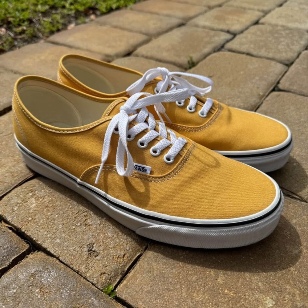Vans Authentic Color Theory Golden Yellow \ Size 11.5